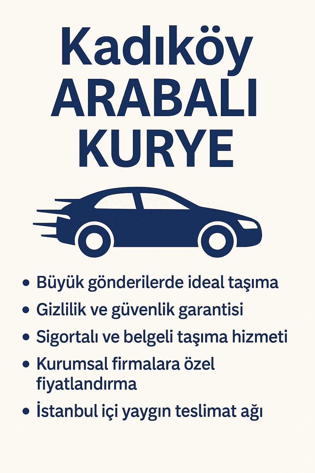 Kadıkoy arabalı kurye
